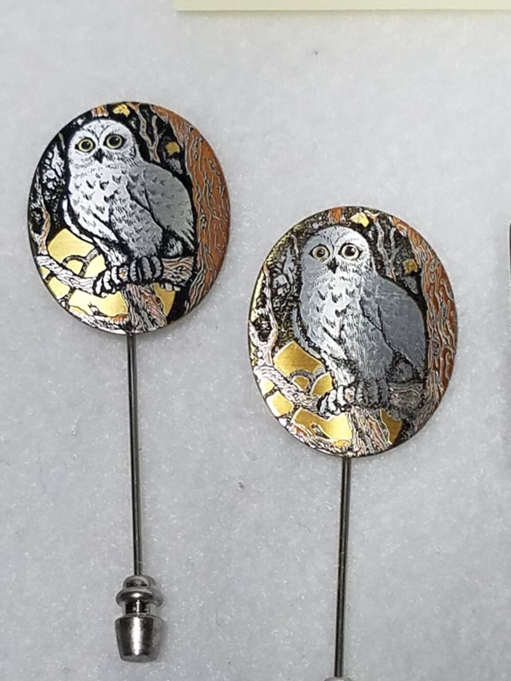 Vintage Hat Pins Lot 6 Crown Trifari Reed & Barton Collector Hatpin Stickpins - Picture 2 of 9